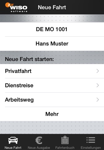 WISO Fahrtenbuch screenshot 2