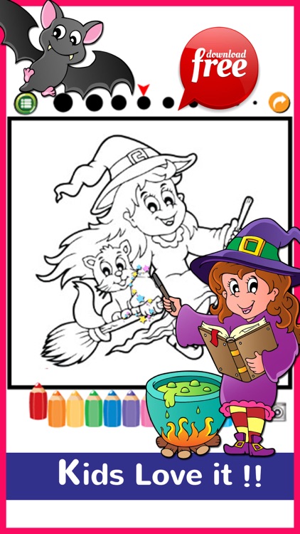 Halloween Coloring Book Free For Kids And Toddlers screenshot-4