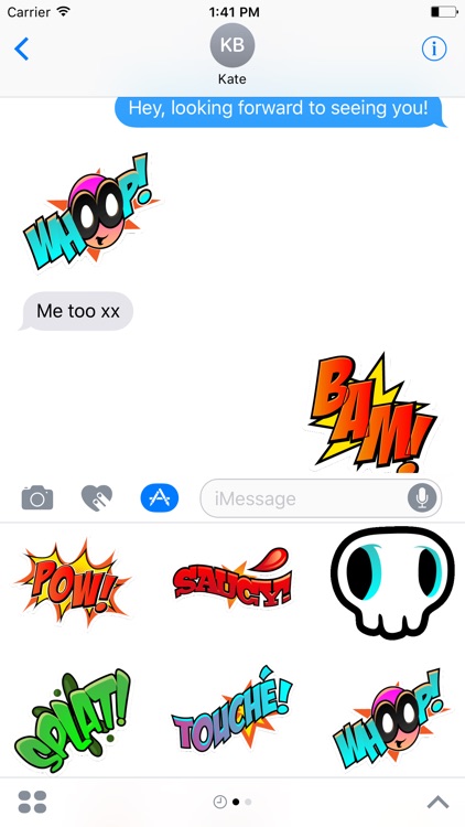 Boom! Comic stickers for iMessage