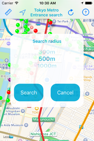 Tokyo Metro Nearest Entrance Search screenshot 3