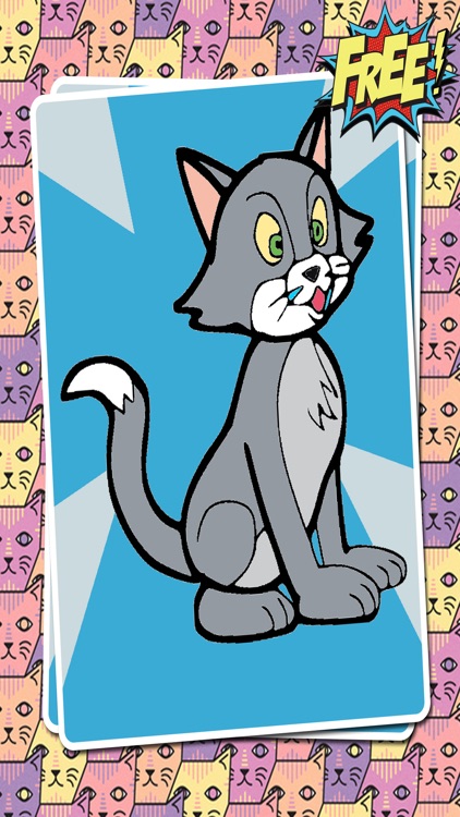 Cat Coloring Book - Cute Cat Kitty Kitten Paint And Draw For Kid Boy And Girl