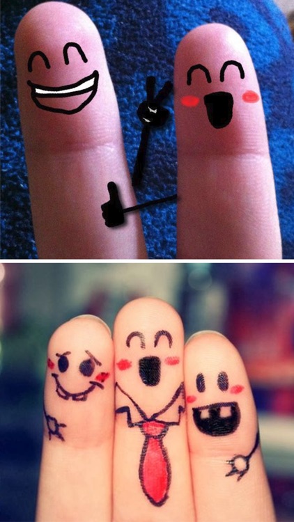 Cool Fingers Faces Paint Designs & Pictures Free