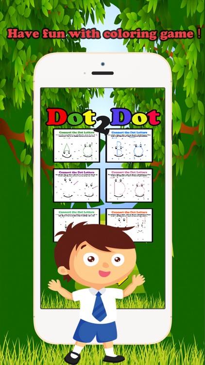 Dot to Dot Letters Alphabet Coloring Book For Kids screenshot-3