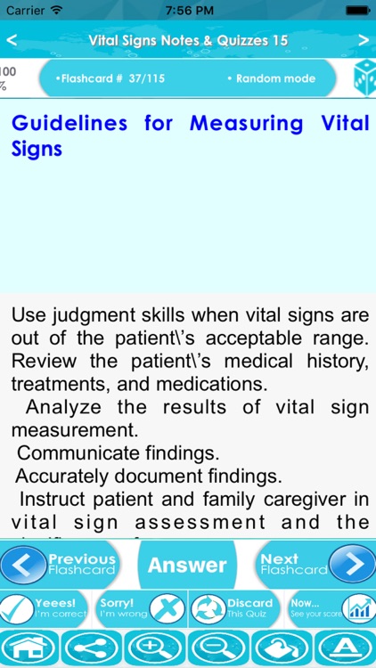 Vital Signs Exam : 2500 Quiz & Study Notes screenshot-3