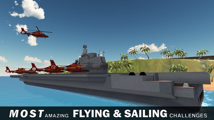 Helicopter Transport Ship Simulator- Flight game screenshot-3