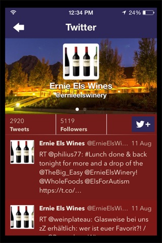 Ernie Els Wines screenshot 2