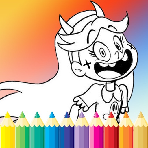 Coloring Book Education Game For Kid - Star vs Forces of Evil Edition Drawing And Painting Free Game HD iOS App