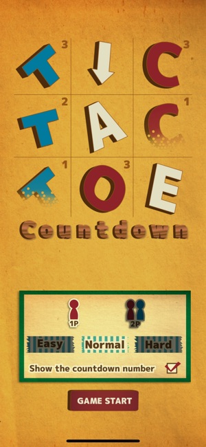 Tic Tac Toe Countdown