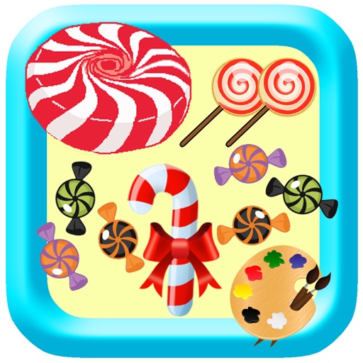 Children Coloring Pages Candy Free Game icon