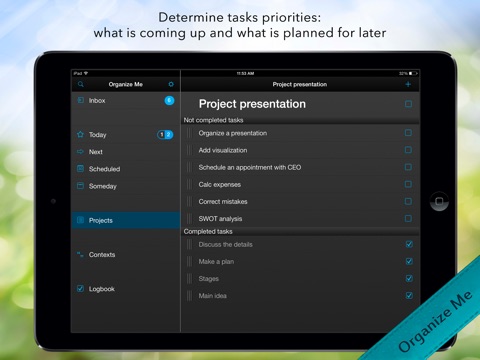 Organize Me for iPad screenshot 2