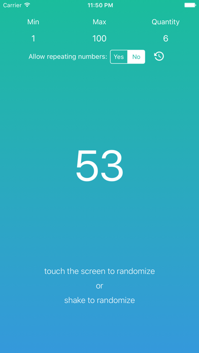 LuckyNumber - A Random Number Generator screenshot 3