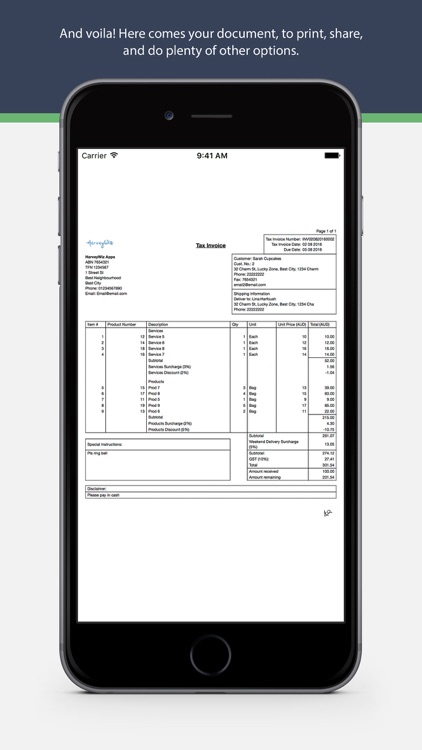 Invoice Lite by HarveyWiz: PDF Invoicing & Receipt screenshot-4