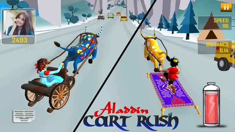 Aladdin Cart Rush 3D - Fun Racing Game for Kids