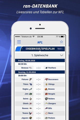 ran | NFL, Bundesliga, DTM screenshot 2