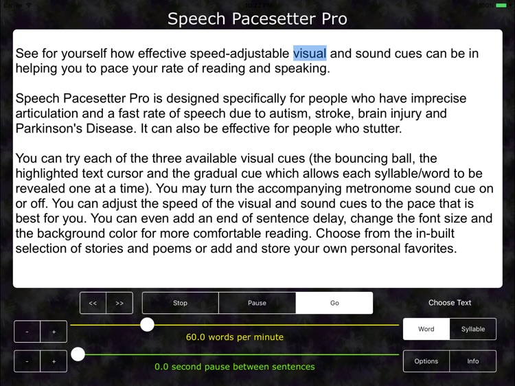 Speech Pacesetter PRO - autism aphasia dysarthria