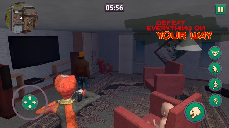 Creepy Clown Night Chase 3D screenshot-3