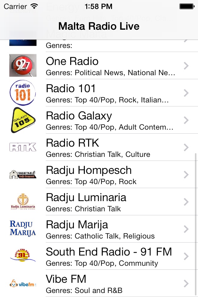 Malta Radio Live Player (Maltese / Malti Radju) screenshot 2