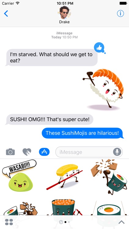 SushiMoji - Yummy Sushi Emoji Keyboard & Stickers screenshot-3