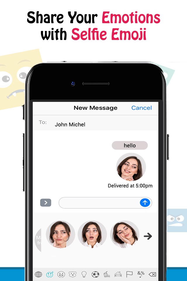 Selfie Emoji - Animated Gif screenshot 3