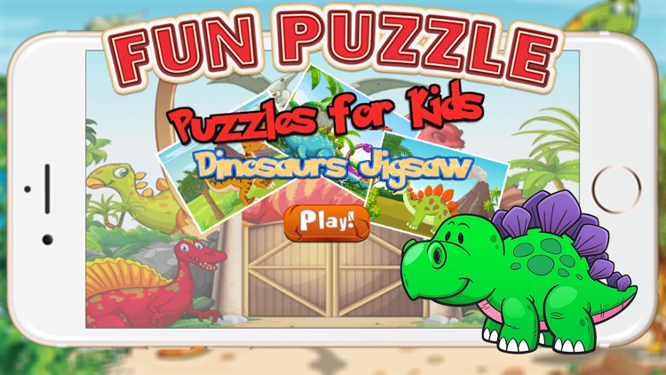Dinosaur Puzzles Games Free - Dino Jigsaw Puzzle Learning Games for Kids Toddler and Preschool