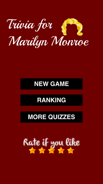 How to cancel & delete Trivia for Marilyn Monroe - American Actress Quiz from iphone & ipad 1