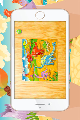 Dinosaur Jigsaw Puzzles Games – Learning Free for Kids Toddler and Preschool screenshot 2