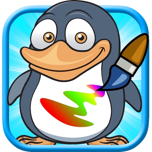 Kids Village Penguin Explorer Coloring Book icon