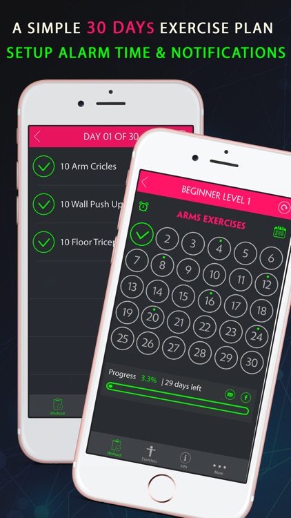 30 Day Toned Arms Fitness Challenges Pro screenshot-3
