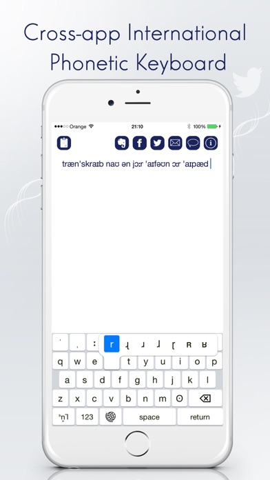 IPA Keyboard - A complete International Phonetic Alphabet keyboard Screenshot 1