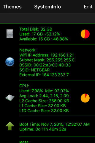 System Information - náhled