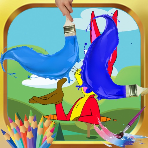 Coloring For Kids Game Bugs Bunny Version iOS App