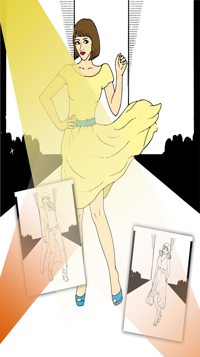 Paint and Color Top Models Games