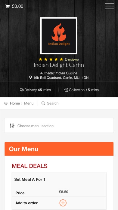 Indian Delight Carfin screenshot 2