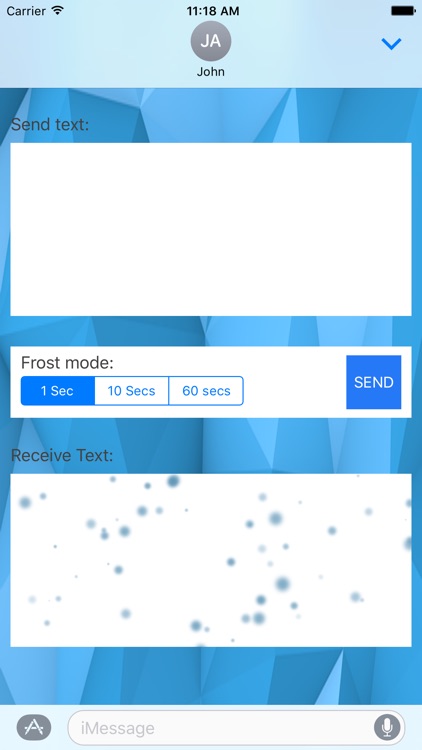 Frost.m - self destructing texts screenshot-3