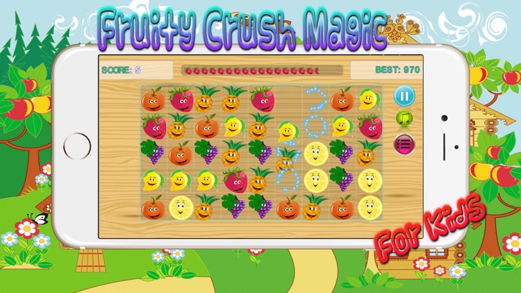 Fruit Fusion Link - Garden Land Swipe Fruits 3 hd screenshot-3