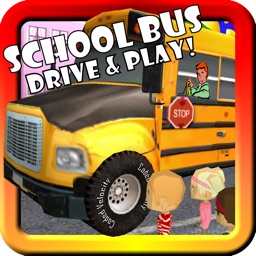 School Bus Drive & Play! Toy Car Game For Toddlers and Kids With Lights, Horn, and Supercar 3D Action