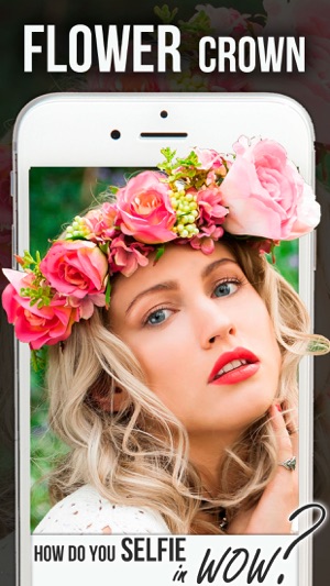 Flower crown filters and frames for Snap