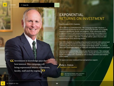 Exponential the Campaign for UNC Charlotte screenshot 3