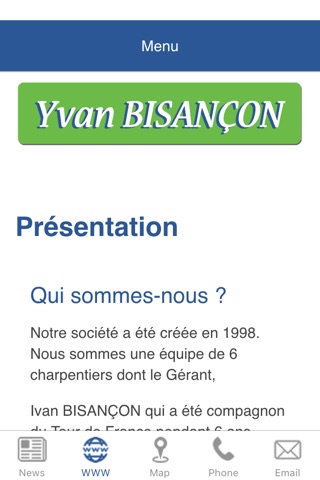Bisançon Ivan Charpentes screenshot 2