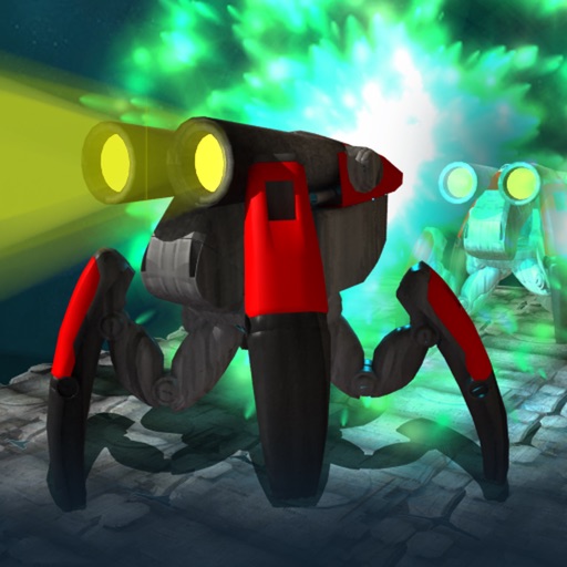 Assault of machines. ants-robots, spiders. Shooter. Icon