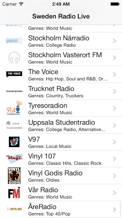 Sweden Radio Live Player (Swedish / Sverige / Svenska) screenshot-2