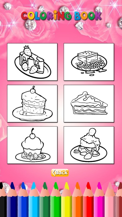 Cupcake Coloring Book HD: Learn to draw and color a cake, free games for children screenshot-3