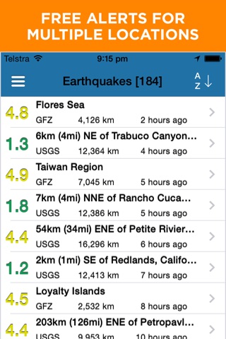 Earthquake+ Alerts, Map & Info screenshot 2