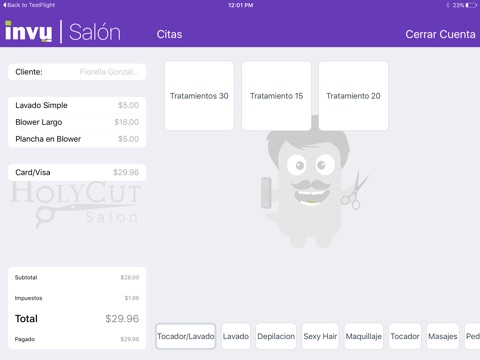 Invu Salon screenshot 2