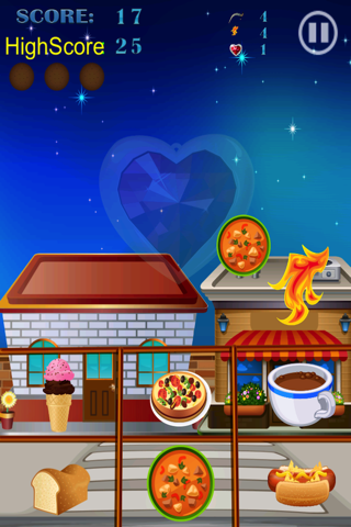 Extreme Fast-food Free Fall Picture Matching Game screenshot 2
