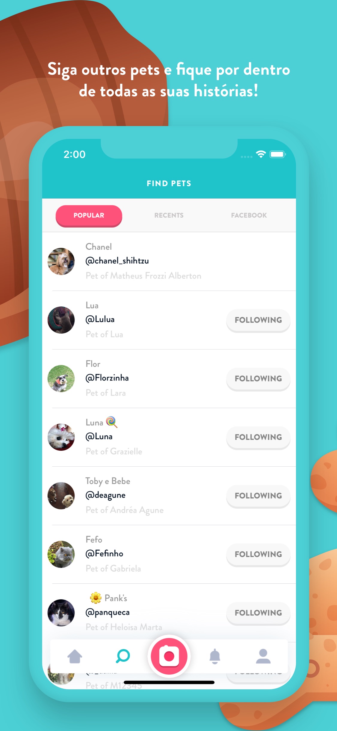 Screenshot do app Flockr