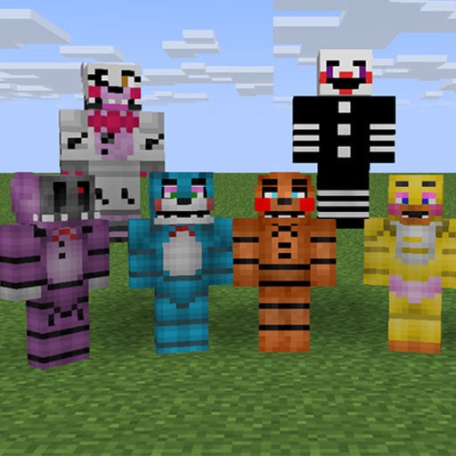 free Skin for Minecraft for Five Nights at Freddy's theme version iOS App