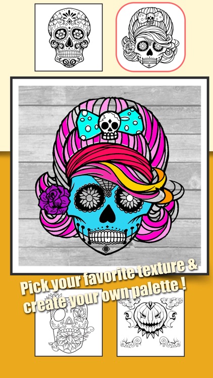 Halloween & Sugar Skull Coloring Book For Adults