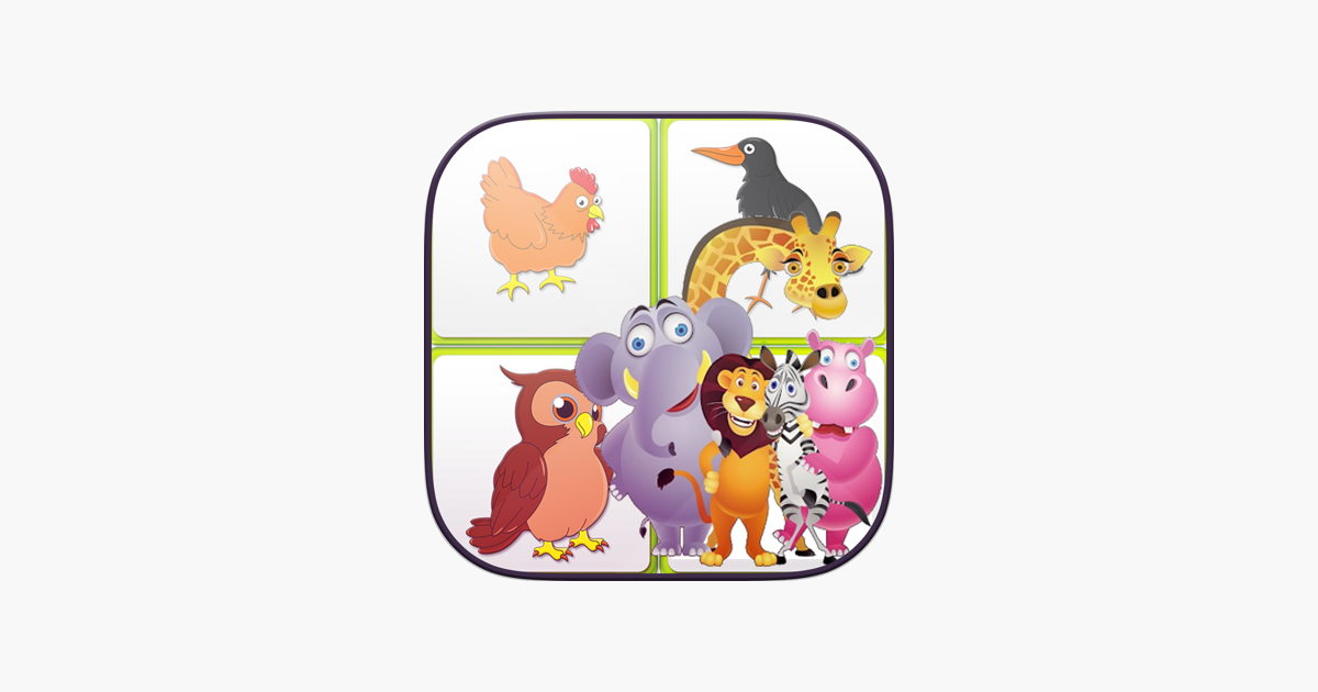 Eläimet muisti peli lapsille - Vastaavat Game App Storessa