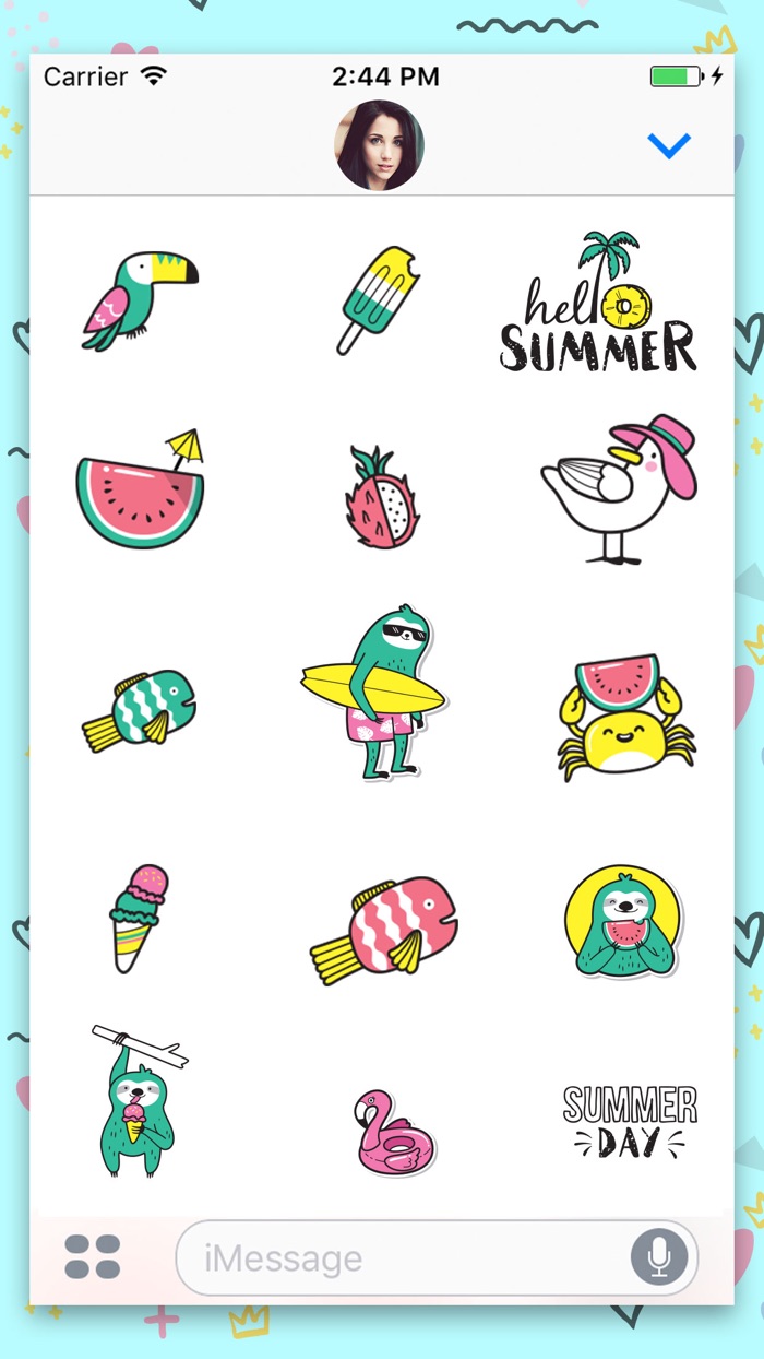 Summer Animated Stickes